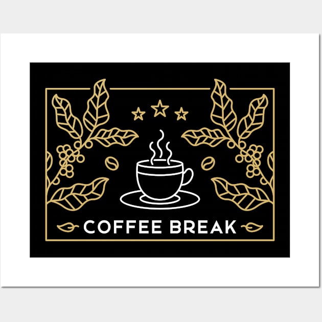 Coffee Break 1 Wall Art by VEKTORKITA